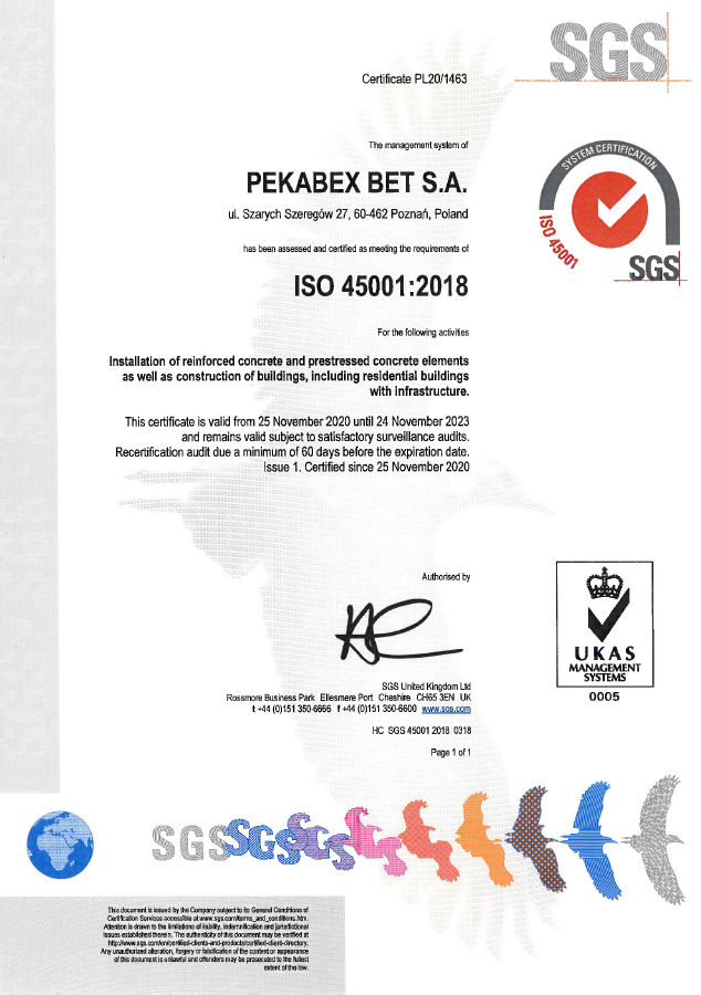 ISO 45001:2018 SYSTEMY ZARZĄDZANIA BEZPIECZEŃSTWEM I HIGIENĄ PRACY